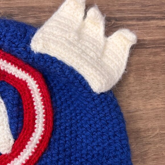 Aerika Peruvian Trading Co Captain America Knit Hat- Adult - Picture 3 of 8